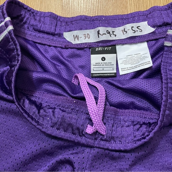 Nike Dri-fit Purple Athletic Shorts Large - Picture 4 of 8